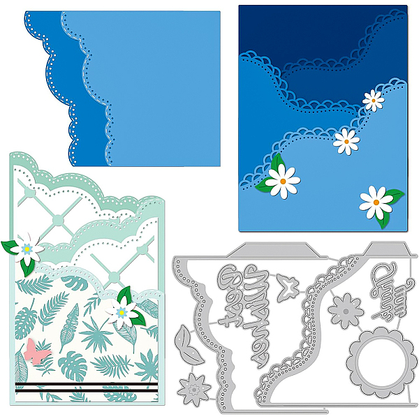 PandaHall BENECREAT Wave Pattern Cutting Dies Stencil, Foldable Wave Border Carbon Steel Stencil Templates for Scrapbooking, Card Making...
PandaHall BENECREAT Wave Pattern Cutting Dies Stencil, Foldable Wave Border Carbon Steel Stencil Templates for Scrapbooking, Card Making...