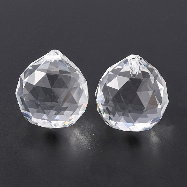 PandaHall Faceted Round Glass Pendants, Clear, 35x32mm, Hole: 2mm Glass Round Clear
PandaHall Faceted Round Glass Pendants, Clear, 35x32mm, Hole: 2mm Glass Round Clear