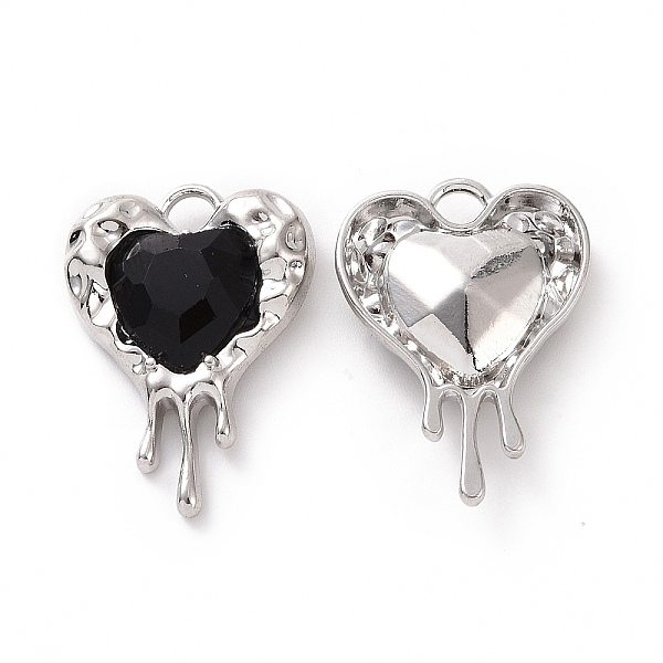 PandaHall Rack Plating Alloy Glass Pendants, Cadmium Free & Lead Free & Nickle Free, Platinum Tone Melting Heart Charms, Black, 24x17x5mm...
PandaHall Rack Plating Alloy Glass Pendants, Cadmium Free & Lead Free & Nickle Free, Platinum Tone Melting Heart Charms, Black, 24x17x5mm...