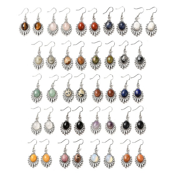 PandaHall Natural & Synthetic Mixed Gemstone Teardrop Dangle Earrings, Platinum Brass Jewelry for Women, Lead Free & Cadmium Free, 45mm, Pin...
PandaHall Natural & Synthetic Mixed Gemstone Teardrop Dangle Earrings, Platinum Brass Jewelry for Women, Lead Free & Cadmium Free, 45mm, Pin...