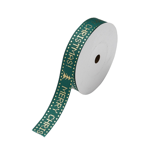 PandaHall Flat Christmas Theme Polyester Grosgrain Ribbon, Hot Stamping Ribbon, Clothes Accessories, Dark Green, Merry Christmas, Word, 5/8...
PandaHall Flat Christmas Theme Polyester Grosgrain Ribbon, Hot Stamping Ribbon, Clothes Accessories, Dark Green, Merry Christmas, Word, 5/8...