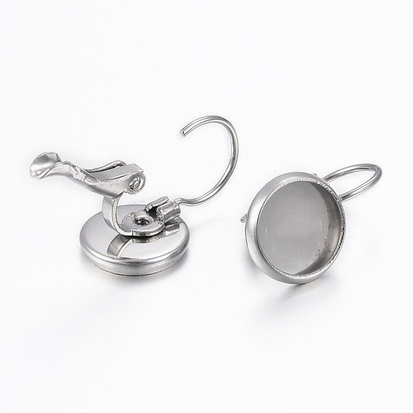 PandaHall 304 Stainless Steel Leverback Earring Findings, Flat Round, Stainless Steel Color, 17x10mm, Pin: 0.8mm, Tray: 8mm 304 Stainless...
PandaHall 304 Stainless Steel Leverback Earring Findings, Flat Round, Stainless Steel Color, 17x10mm, Pin: 0.8mm, Tray: 8mm 304 Stainless...