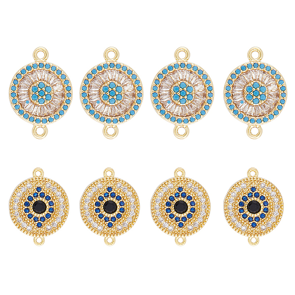 PandaHall DICOSMETIC 8Pcs 2 Styles Brass Pave Clear & Deep Sky Blue Cubic Zirconia Connector Charms, Flat Round Links, Real 18K Gold Plated..., Multicolor
PandaHall DICOSMETIC 8Pcs 2 Styles Brass Pave Clear & Deep Sky Blue Cubic Zirconia Connector Charms, Flat Round Links, Real 18K Gold Plated..., Multicolor