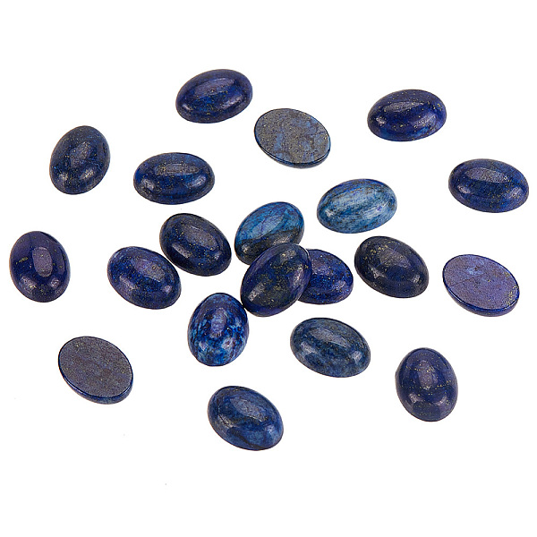 PandaHall Natural Lapis Lazuli Flat Back Cabochons, Dyed, Half Oval, 18x13mm, about 20pcs/box Lapis Lazuli Oval
PandaHall Natural Lapis Lazuli Flat Back Cabochons, Dyed, Half Oval, 18x13mm, about 20pcs/box Lapis Lazuli Oval