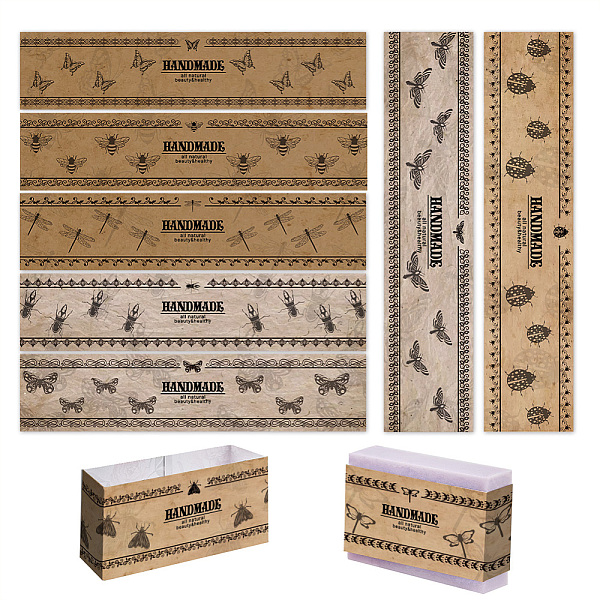 PandaHall PH 90PCS Soap Wrapper, 9 Styles Insect Soap Paper Tag Vertical Wrap Paper Tape Soap Sleeves Covers for Handmade Soap Lotion Bars..., Orange
PandaHall PH 90PCS Soap Wrapper, 9 Styles Insect Soap Paper Tag Vertical Wrap Paper Tape Soap Sleeves Covers for Handmade Soap Lotion Bars..., Orange