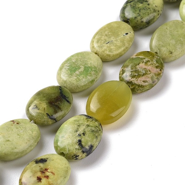 PandaHall Natural Serpentine Beads Strands, Oval, Green, Size: about 10mm wide, 14mm long, 4.5mm thick, hole: 1mm, about 30pcs/strand, 16...
PandaHall Natural Serpentine Beads Strands, Oval, Green, Size: about 10mm wide, 14mm long, 4.5mm thick, hole: 1mm, about 30pcs/strand, 16...
