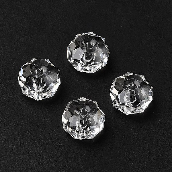 PandaHall Transparent Glass Beads, Faceted, Rondelle, Crystal, 6x4mm, Hole: 1.2mm Glass Rondelle Clear
PandaHall Transparent Glass Beads, Faceted, Rondelle, Crystal, 6x4mm, Hole: 1.2mm Glass Rondelle Clear