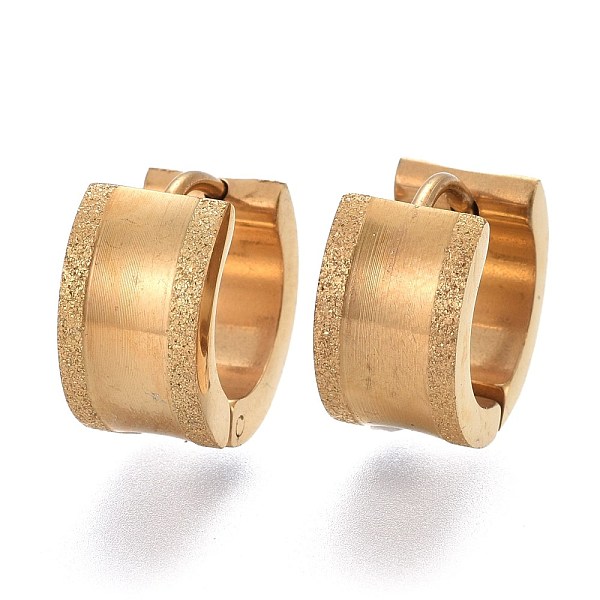 PandaHall Textured 304 Stainless Steel Huggie Hoop Earrings, Ring, Golden, 12x13x7mm, Pin: 1.2mm 304 Stainless Steel Ring
PandaHall Textured 304 Stainless Steel Huggie Hoop Earrings, Ring, Golden, 12x13x7mm, Pin: 1.2mm 304 Stainless Steel Ring