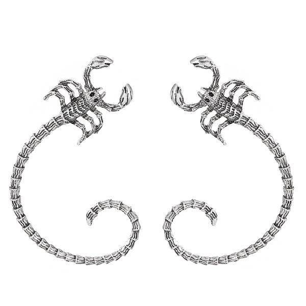 PandaHall Alloy Stud Earrings, Scorpion Climber Wrap Around Earrings, Platinum, 54x42mm Alloy Scorpion
PandaHall Alloy Stud Earrings, Scorpion Climber Wrap Around Earrings, Platinum, 54x42mm Alloy Scorpion