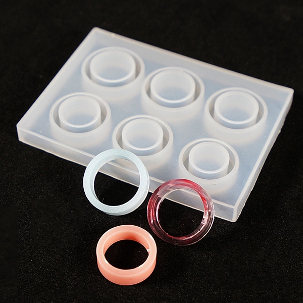PandaHall Ring Silicone Molds, Resin Casting Molds, For UV Resin, Epoxy Resin Jewelry Making, White, 83x59x8mm, Inner Size: 18mm and 19mm...
PandaHall Ring Silicone Molds, Resin Casting Molds, For UV Resin, Epoxy Resin Jewelry Making, White, 83x59x8mm, Inner Size: 18mm and 19mm...