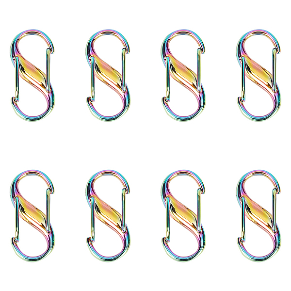 PandaHall WADORN 8pcs Adjustable Metal Buckles for Purse Chain Strap, Rainbow Double Gated Carabiner S-Hook Clasps Bag Chain Links Tiny Clip...
PandaHall WADORN 8pcs Adjustable Metal Buckles for Purse Chain Strap, Rainbow Double Gated Carabiner S-Hook Clasps Bag Chain Links Tiny Clip...