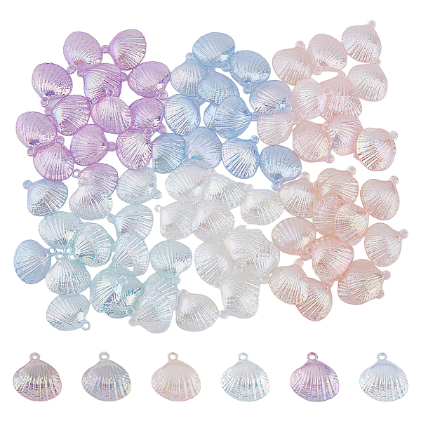 PandaHall DICOSMETIC 84Pcs 6 Colors UV Plating Opaque Acrylic Pendants, AB Color, Shell Charm, Mixed Color, 28x27x7mm, Hole: 2mm..., Multicolor
PandaHall DICOSMETIC 84Pcs 6 Colors UV Plating Opaque Acrylic Pendants, AB Color, Shell Charm, Mixed Color, 28x27x7mm, Hole: 2mm..., Multicolor