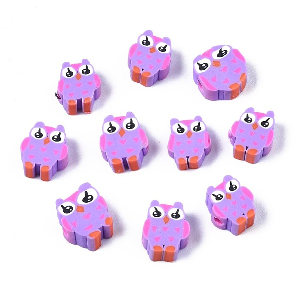 PandaHall Handmade Polymer Clay Beads, Owl, Lilac, 9~10.5x8~10x4~5mm, Hole: 1.6mm Polymer Clay Owl
PandaHall Handmade Polymer Clay Beads, Owl, Lilac, 9~10.5x8~10x4~5mm, Hole: 1.6mm Polymer Clay Owl