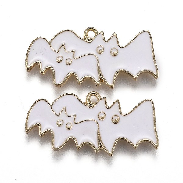 PandaHall Halloween Theme Alloy Enamel Pendants, White Bat, Light Gold, 13x27.5x1.5mm, Hole: 1.6mm Alloy+Enamel Bat White
PandaHall Halloween Theme Alloy Enamel Pendants, White Bat, Light Gold, 13x27.5x1.5mm, Hole: 1.6mm Alloy+Enamel Bat White