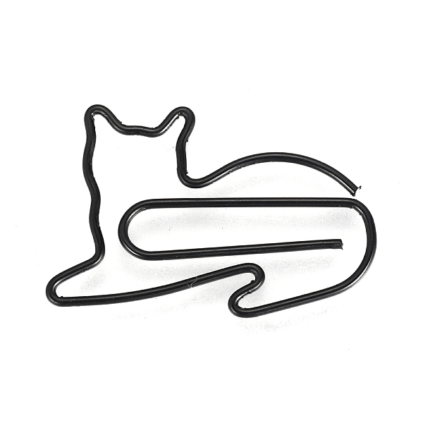 PandaHall Cat Shape Iron Paper Clips, Cute Paper Clips, Funny Bookmark Marking Clips, Black, 32x23x1mm Iron Black
PandaHall Cat Shape Iron Paper Clips, Cute Paper Clips, Funny Bookmark Marking Clips, Black, 32x23x1mm Iron Black