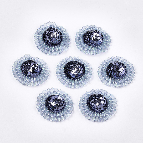 PandaHall Foam Cabochons, with Sequins/Paillette, Non-Woven Fabric and Organza, Hat, Prussian Blue, 45~47x15~17mm, about 100pcs/bag Plastic...
PandaHall Foam Cabochons, with Sequins/Paillette, Non-Woven Fabric and Organza, Hat, Prussian Blue, 45~47x15~17mm, about 100pcs/bag Plastic...