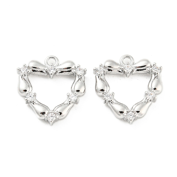 PandaHall Brass Micro Pave Cubic Zirconia Pendants, Heart, Real Platinum Plated, 15x14x3mm, Hole: 1.4mm Brass+Cubic Zirconia Heart Clear
PandaHall Brass Micro Pave Cubic Zirconia Pendants, Heart, Real Platinum Plated, 15x14x3mm, Hole: 1.4mm Brass+Cubic Zirconia Heart Clear