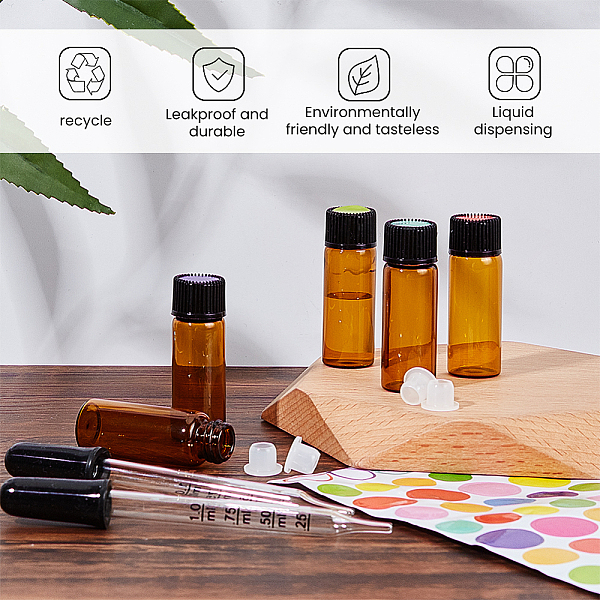 PandaHall BENECREAT 40PCS 5ml Amber Glass Essential Oil Bottles with Screw Cap Small Amber Sample Glass Vials with 2PCS Graduated Droppers..., Multicolor
PandaHall BENECREAT 40PCS 5ml Amber Glass Essential Oil Bottles with Screw Cap Small Amber Sample Glass Vials with 2PCS Graduated Droppers..., Multicolor