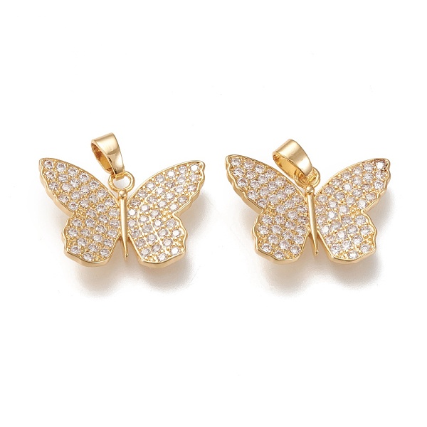 PandaHall Brass Micro Pave Cubic Zirconia Pendants, Long-lasting Plated, Butterfly with Flower, Clear, Golden, 23.5x17x3mm, Hole: 5x3.2mm...
PandaHall Brass Micro Pave Cubic Zirconia Pendants, Long-lasting Plated, Butterfly with Flower, Clear, Golden, 23.5x17x3mm, Hole: 5x3.2mm...