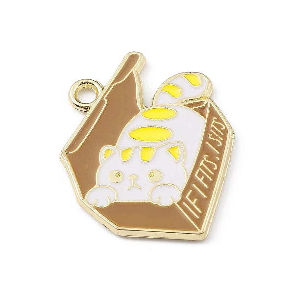 PandaHall Alloy Enamel Pendants, Golden, Cat Charm, White, 27x23x1.5mm, Hole: 2mm Alloy+Enamel Cat Shape White
PandaHall Alloy Enamel Pendants, Golden, Cat Charm, White, 27x23x1.5mm, Hole: 2mm Alloy+Enamel Cat Shape White