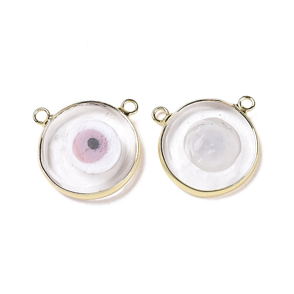 PandaHall Handmade Lampwork Pendants, with Golden Plated Brass Findings, Cadmium Free & Lead Free, Flat Round with Evil Eye, Pink...
PandaHall Handmade Lampwork Pendants, with Golden Plated Brass Findings, Cadmium Free & Lead Free, Flat Round with Evil Eye, Pink...
