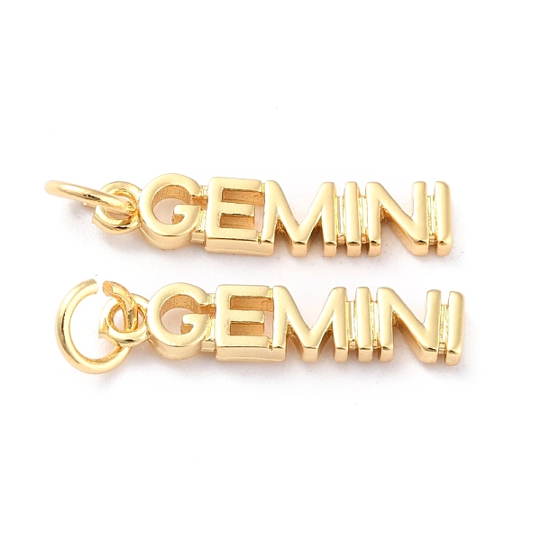 PandaHall Brass Pendants, with Jump Rings, Long-Lasting Plated, Constellation/Zodiac Sign, Golden, Gemini, Gemini: 4x19x1.5mm, Hole: 3mm...
PandaHall Brass Pendants, with Jump Rings, Long-Lasting Plated, Constellation/Zodiac Sign, Golden, Gemini, Gemini: 4x19x1.5mm, Hole: 3mm...