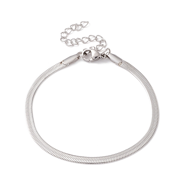 PandaHall 304 Stainless Steel Herringbone Chains Bracelet for Men Women, Stainless Steel Color, Wide: 3mm, 6-1/2 inch(16.5cm) 304 Stainless...
PandaHall 304 Stainless Steel Herringbone Chains Bracelet for Men Women, Stainless Steel Color, Wide: 3mm, 6-1/2 inch(16.5cm) 304 Stainless...