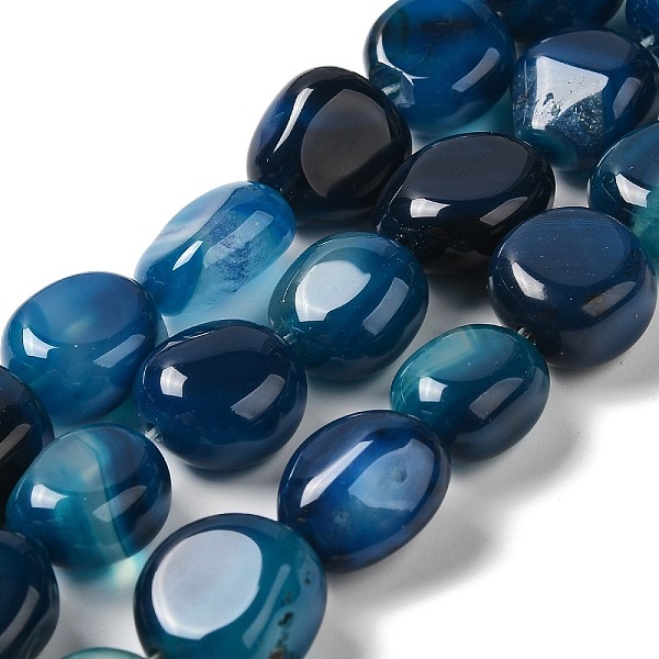 PandaHall Natural Agate Beads Strands, Dyed & Heated, Nuggets, Tumbled Stone, Steel Blue, 14~15x10~14x8~9.5mm, Hole: 1.6mm, about...
PandaHall Natural Agate Beads Strands, Dyed & Heated, Nuggets, Tumbled Stone, Steel Blue, 14~15x10~14x8~9.5mm, Hole: 1.6mm, about...