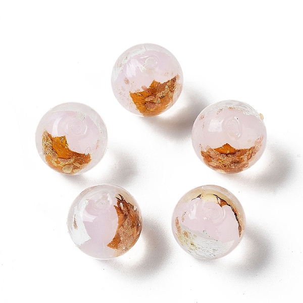 PandaHall Handmade Lampwork Bead, with Gold Foil, Round, Lavender Blush, 11.5~12x11~11.5mm, Hole: 1.8~2mm Lampwork Round
PandaHall Handmade Lampwork Bead, with Gold Foil, Round, Lavender Blush, 11.5~12x11~11.5mm, Hole: 1.8~2mm Lampwork Round