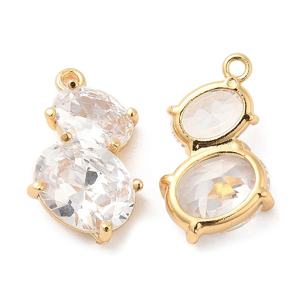 PandaHall Brass with Glass Pendants, Oval Charms, Real 18K Gold Plated, 18x11x5mm, Hole: 1mm Brass+Glass Oval Clear
PandaHall Brass with Glass Pendants, Oval Charms, Real 18K Gold Plated, 18x11x5mm, Hole: 1mm Brass+Glass Oval Clear