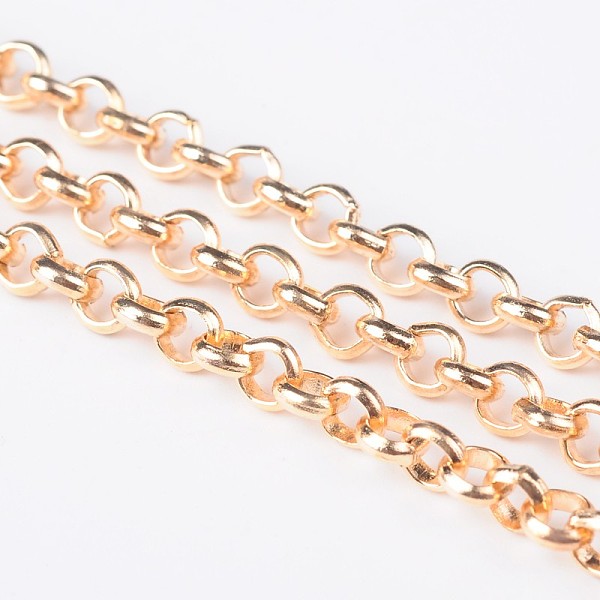 PandaHall Iron Rolo Chains, Belcher Chain, Unwelded, with Spool, Long-Lasting Plated, Light Gold, 4x1mm, about 164.04 Feet(50m)/roll Iron
PandaHall Iron Rolo Chains, Belcher Chain, Unwelded, with Spool, Long-Lasting Plated, Light Gold, 4x1mm, about 164.04 Feet(50m)/roll Iron