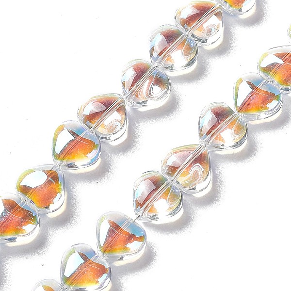 PandaHall Transparent Electroplate Glass Beads Strands, Half Plated, Heart, 9x10.5x5.5mm, Hole: 0.9mm, about 98pcs/strand, 35.43''(90cm)..., Clear
PandaHall Transparent Electroplate Glass Beads Strands, Half Plated, Heart, 9x10.5x5.5mm, Hole: 0.9mm, about 98pcs/strand, 35.43''(90cm)..., Clear