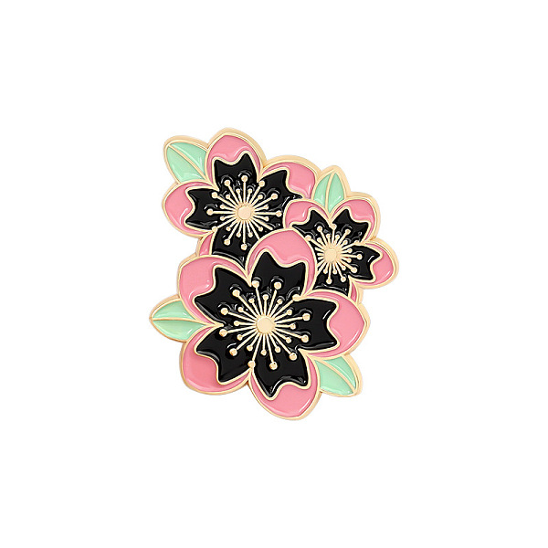 PandaHall Creative Zinc Alloy Brooches, Enamel Lapel Pin, with Iron Butterfly Clutches or Rubber Clutches, Flower, Golden, Black, 30x25mm...
PandaHall Creative Zinc Alloy Brooches, Enamel Lapel Pin, with Iron Butterfly Clutches or Rubber Clutches, Flower, Golden, Black, 30x25mm...
