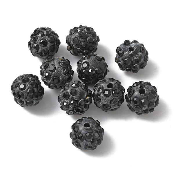 PandaHall Handmade Polymer Clay Rhinestone Beads, Round, Jet, 10x9mm, Hole: 1.8mm Polymer Clay+Acrylic Rhinestone Round Black
PandaHall Handmade Polymer Clay Rhinestone Beads, Round, Jet, 10x9mm, Hole: 1.8mm Polymer Clay+Acrylic Rhinestone Round Black