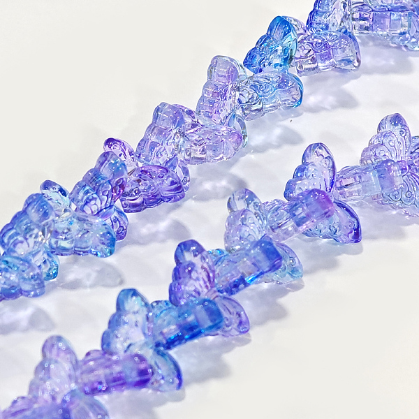PandaHall Transparent Glass Beads Strand, Butterfly, Mauve, 8x15x4.5mm, Hole: 1mm, about 60pcs/strand, 13.78~14.17 inch(35cm~36cm) Glass..., Purple
PandaHall Transparent Glass Beads Strand, Butterfly, Mauve, 8x15x4.5mm, Hole: 1mm, about 60pcs/strand, 13.78~14.17 inch(35cm~36cm) Glass..., Purple