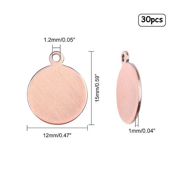 PandaHall Brass Charms, Stamping Blank Tag, Long-Lasting Plated, Flat Round, Red Copper, 15x12x1mm, Hole: 1.2mm, 30pcs/box Brass Flat Round
PandaHall Brass Charms, Stamping Blank Tag, Long-Lasting Plated, Flat Round, Red Copper, 15x12x1mm, Hole: 1.2mm, 30pcs/box Brass Flat Round