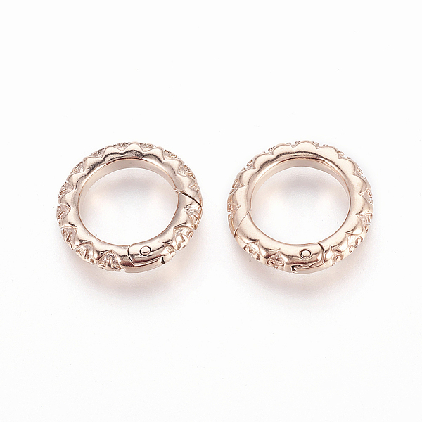 PandaHall 304 Stainless Steel Spring Gate Rings, O Rings, Rose Gold, 18x3.5mm, Inner Diameter: 12mm 304 Stainless Steel
PandaHall 304 Stainless Steel Spring Gate Rings, O Rings, Rose Gold, 18x3.5mm, Inner Diameter: 12mm 304 Stainless Steel