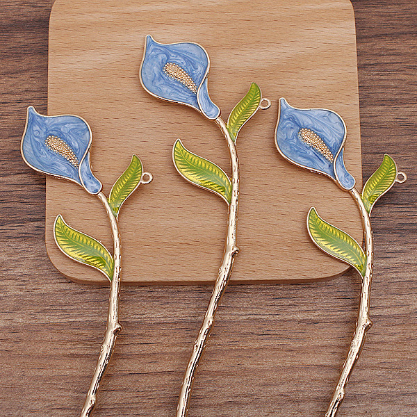PandaHall Alloy Enamel Flower Hair Sticks, with Loop, Long-Lasting Plated, Hair Accessories for Women, Cornflower Blue, 178x40mm Alloy
PandaHall Alloy Enamel Flower Hair Sticks, with Loop, Long-Lasting Plated, Hair Accessories for Women, Cornflower Blue, 178x40mm Alloy