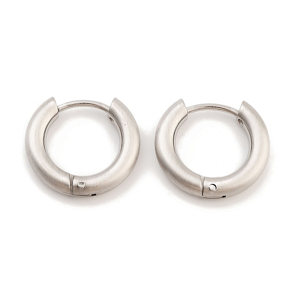 PandaHall Frosted 304 Stainless Steel Huggie Hoop Earrings for Women, with 316 Stainless Steel Pins, Stainless Steel Color, 3x14.5~15.5mm...
PandaHall Frosted 304 Stainless Steel Huggie Hoop Earrings for Women, with 316 Stainless Steel Pins, Stainless Steel Color, 3x14.5~15.5mm...