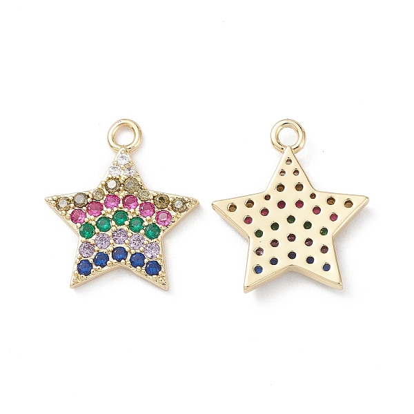 PandaHall Rack Plating Brass Micro Pave Colorful Cubic Zirconia Pendants, Star Charms, Long-Lasting Plated, Cadmium Free & Lead Free, Real...
PandaHall Rack Plating Brass Micro Pave Colorful Cubic Zirconia Pendants, Star Charms, Long-Lasting Plated, Cadmium Free & Lead Free, Real...