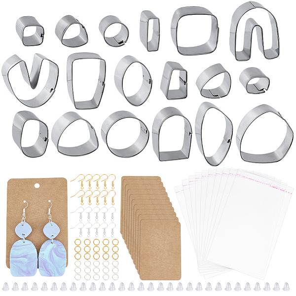PandaHall Unicraftale DIY Earring Making Finding Kit, Including 430 Stainless Steel Polymer Clay Cutters, Plastic Ear Nuts, Metal Earring..., Multicolor
PandaHall Unicraftale DIY Earring Making Finding Kit, Including 430 Stainless Steel Polymer Clay Cutters, Plastic Ear Nuts, Metal Earring..., Multicolor