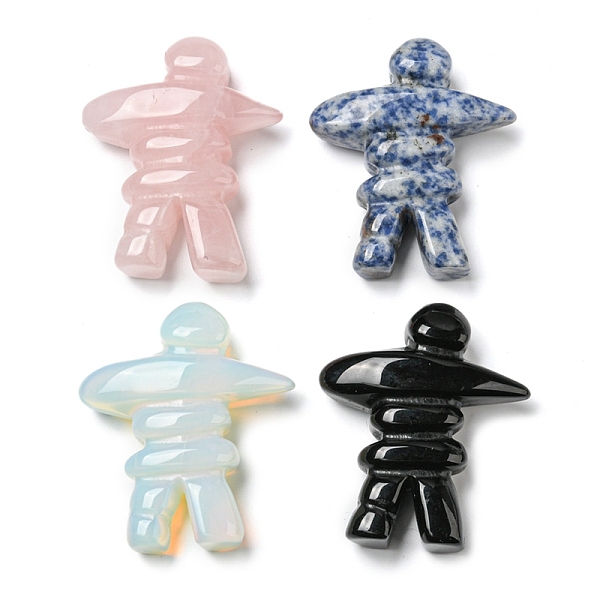 PandaHall Natural & Synthetic Gemstone Carved Healing Human Shape Figurines, Reiki Energy Stone Display Decorations, 65~67x52~55x19~19.5mm...
PandaHall Natural & Synthetic Gemstone Carved Healing Human Shape Figurines, Reiki Energy Stone Display Decorations, 65~67x52~55x19~19.5mm...