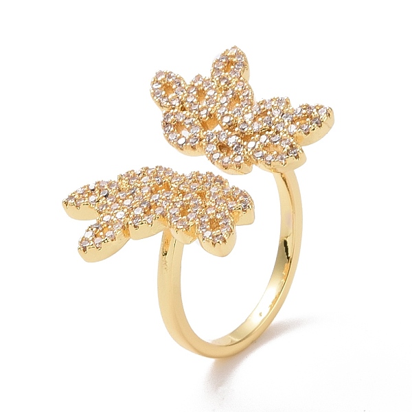 PandaHall Clear Cubic Zirconia Flower Open Cuff Ring, Brass Jewelry for Women, Cadmium Free & Lead Free, Real 18K Gold Plated, US Size 6 1/2...
PandaHall Clear Cubic Zirconia Flower Open Cuff Ring, Brass Jewelry for Women, Cadmium Free & Lead Free, Real 18K Gold Plated, US Size 6 1/2...