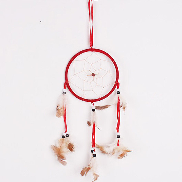 PandaHall Home Pendant Decoration, Wind Bells, Feathers Handmade Woven Net/Web with Feather, Red, 47.5x13cm Feather Others Red
PandaHall Home Pendant Decoration, Wind Bells, Feathers Handmade Woven Net/Web with Feather, Red, 47.5x13cm Feather Others Red