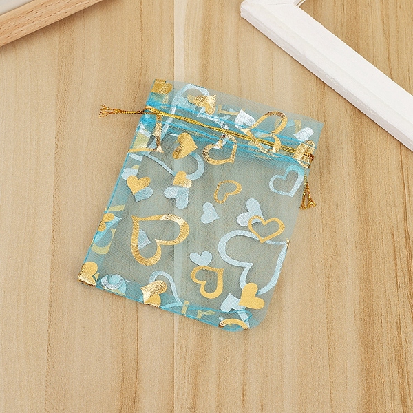 PandaHall Rectangle Organza Drawstring Gift Bags, Gold Stamping Heart Pouches for Wedding Party Gift Storage, Medium Turquoise, 12x9cm...
PandaHall Rectangle Organza Drawstring Gift Bags, Gold Stamping Heart Pouches for Wedding Party Gift Storage, Medium Turquoise, 12x9cm...