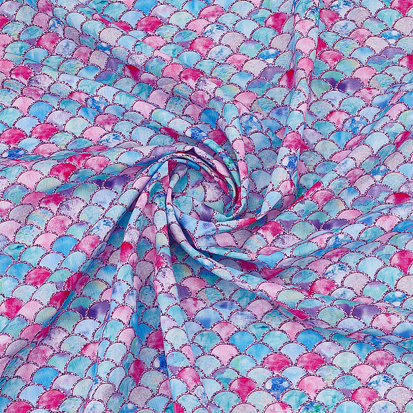 PandaHall Fish Scale Pattern Polyester-Cotton Fabric, for DIY Bag Cloth Accessories, Colorful, 1482x1000x0.2mm Polyester
PandaHall Fish Scale Pattern Polyester-Cotton Fabric, for DIY Bag Cloth Accessories, Colorful, 1482x1000x0.2mm Polyester