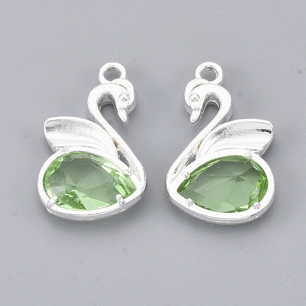 PandaHall Eco-Friendly Alloy Glass Pendants, Faceted, Nickel Free, Swan, Mixed Color, Silver Color Plated, 20x12.5x4mm, Hole: 1.5mm..., Multicolor
PandaHall Eco-Friendly Alloy Glass Pendants, Faceted, Nickel Free, Swan, Mixed Color, Silver Color Plated, 20x12.5x4mm, Hole: 1.5mm..., Multicolor