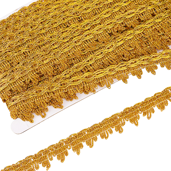 PandaHall Sparkle Polyester Lace Ribbon, for Clothing Accessories, Gold, 7/8 inch(22mm), about 14.22 Yards(13m)/Card Polyester Gold
PandaHall Sparkle Polyester Lace Ribbon, for Clothing Accessories, Gold, 7/8 inch(22mm), about 14.22 Yards(13m)/Card Polyester Gold