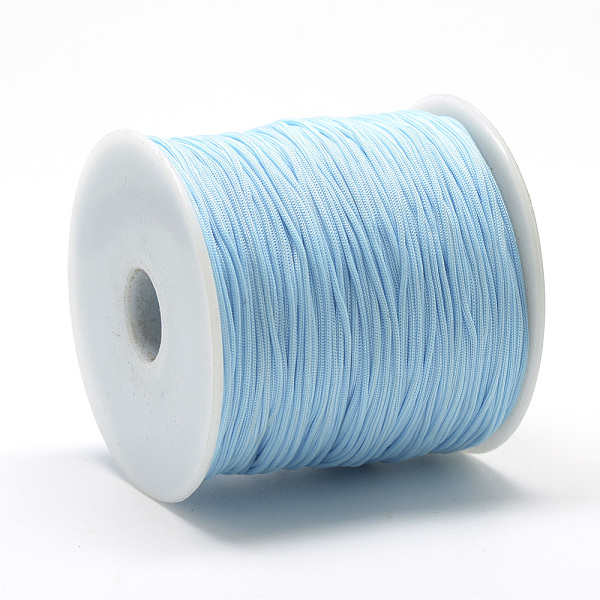 PandaHall Polyester Cords, Light Sky Blue, 0.8mm, about 131.23~142.16 yards(120~130m)/roll Polyester Blue
PandaHall Polyester Cords, Light Sky Blue, 0.8mm, about 131.23~142.16 yards(120~130m)/roll Polyester Blue