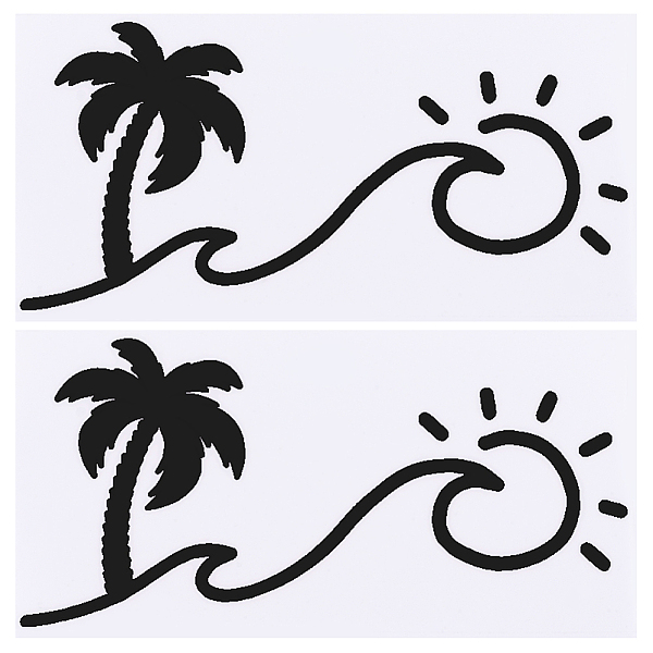 PandaHall Beach Theme PVC Cartoon Self Adhesive Car Stickers, Waterproof Coconut Tree with Sun Car Decorative Decals for Car Decoration..., Black
PandaHall Beach Theme PVC Cartoon Self Adhesive Car Stickers, Waterproof Coconut Tree with Sun Car Decorative Decals for Car Decoration..., Black